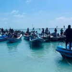 தமிழக இழுவைப் படகுகளின் அத்துமீறலுக்கு எதிராகக் கடலில் பிரமாண்ட படகுப் பேரணி!