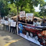 ஊடகப் படுகொலையாளிகளைக் கைதுசெய்ய வலியுறுத்தி யாழில் போராட்டம்!