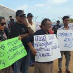 யாழ். பலாலிச் சந்தியில் காணி விடுவிப்பை வலியுறுத்தி 8 ஆவது வாரமாகப் போராட்டம்!