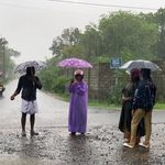 கொட்டும் மழையிலும் தொடர்கிறது தையிட்டி சட்டவிரோத விகாரைக்கு எதிரான போராட்டம்!